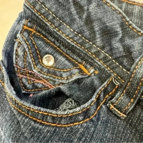 So wear it declare it girls flare leg jeans with flap back pockets size 7 - Picture 10 of 11